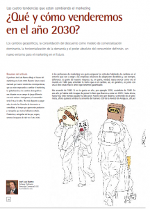 ¿Qué y cómo venderemos EN EL AÑO 2030?